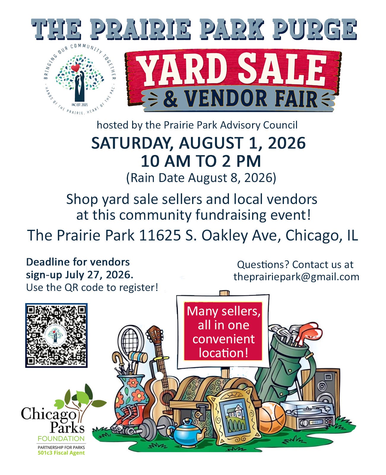 The Prairie Park Purge Yard Sale & Vendor Fair