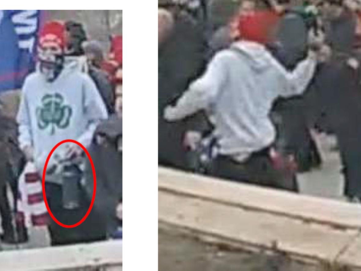 These photos are attached in a criminal complaint filed by the FBI's Philadelphia Field Office against Michael Dickinson, 30, of Philadelphia. 