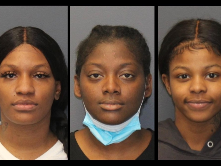 From left to right: Alicia Coleman of Hackensack, Jada McIntosh of Paterson, and Breasia Coleman of Paterson.