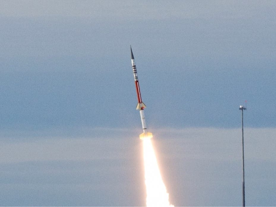 This particular rocket is a Terrier-Improved Malemute​ rocket, which can carry up to 400 pounds.