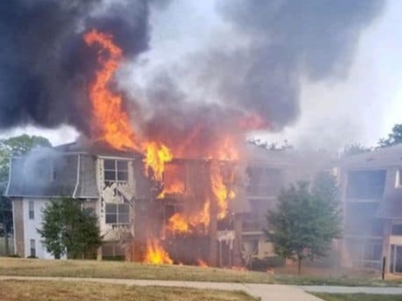 Firefighters got the first call at 5:30 p.m. Friday and found the apartment building on Parsonage Road fully involved. The fire was elevated to a third alarm, and all fire companies from Edison responded, he said. 