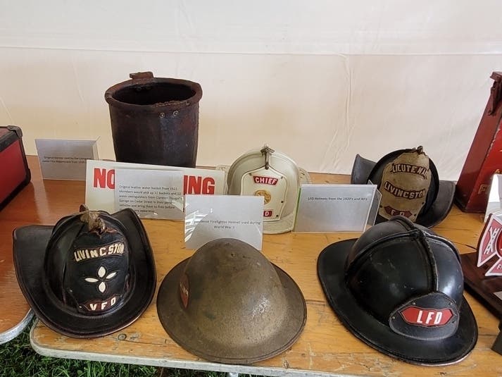 Artifacts of the Livingston Fire Department.