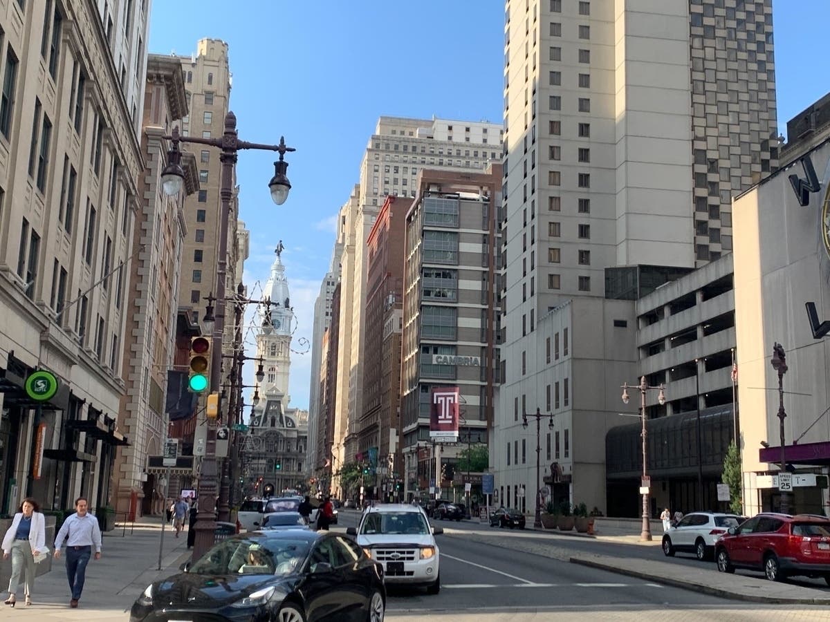 Broad Street in Philadelphia. 