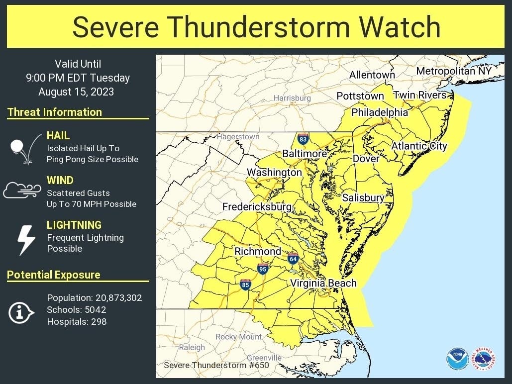 Severe Thunderstorm Warnings Issued In NJ Tuesday: See Latest | Across ...