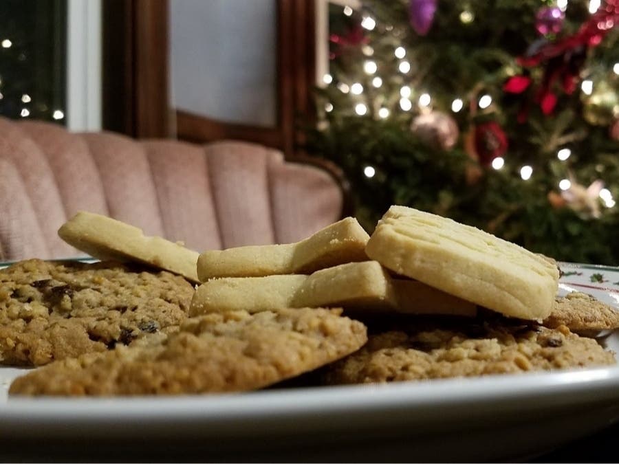 You can purchase a container for $20 and fill it up with your cookie selections at the Brick Presbyterian Church's annual cookie sale. 