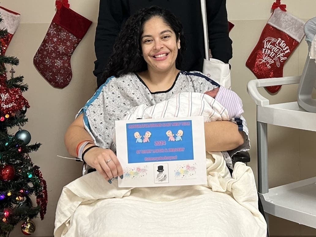 St. Mary Medical Center welcomed the first baby of 2024, a girl who was delivered by a hospital employee. 