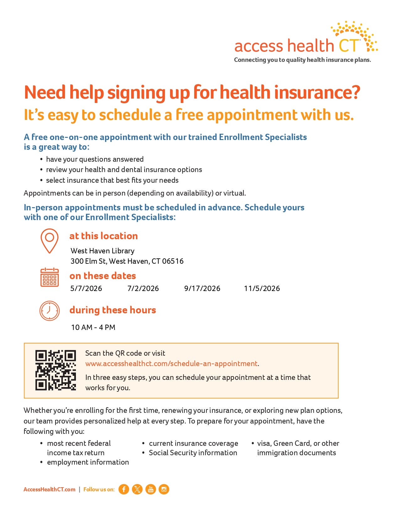 Access Health CT Enrollment Assistance