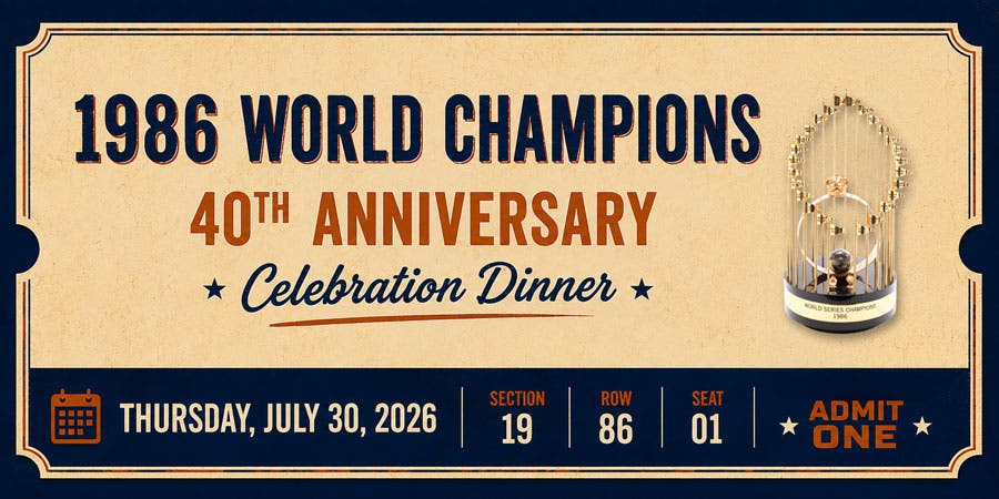 1986 World Champions 40th Anniversary Celebration