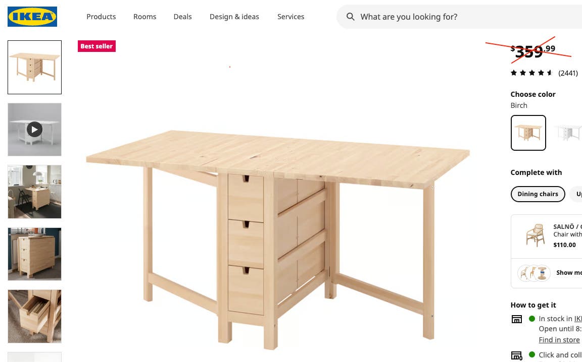 $50. ONLY! Extendable IKEA Craft Table - Used
