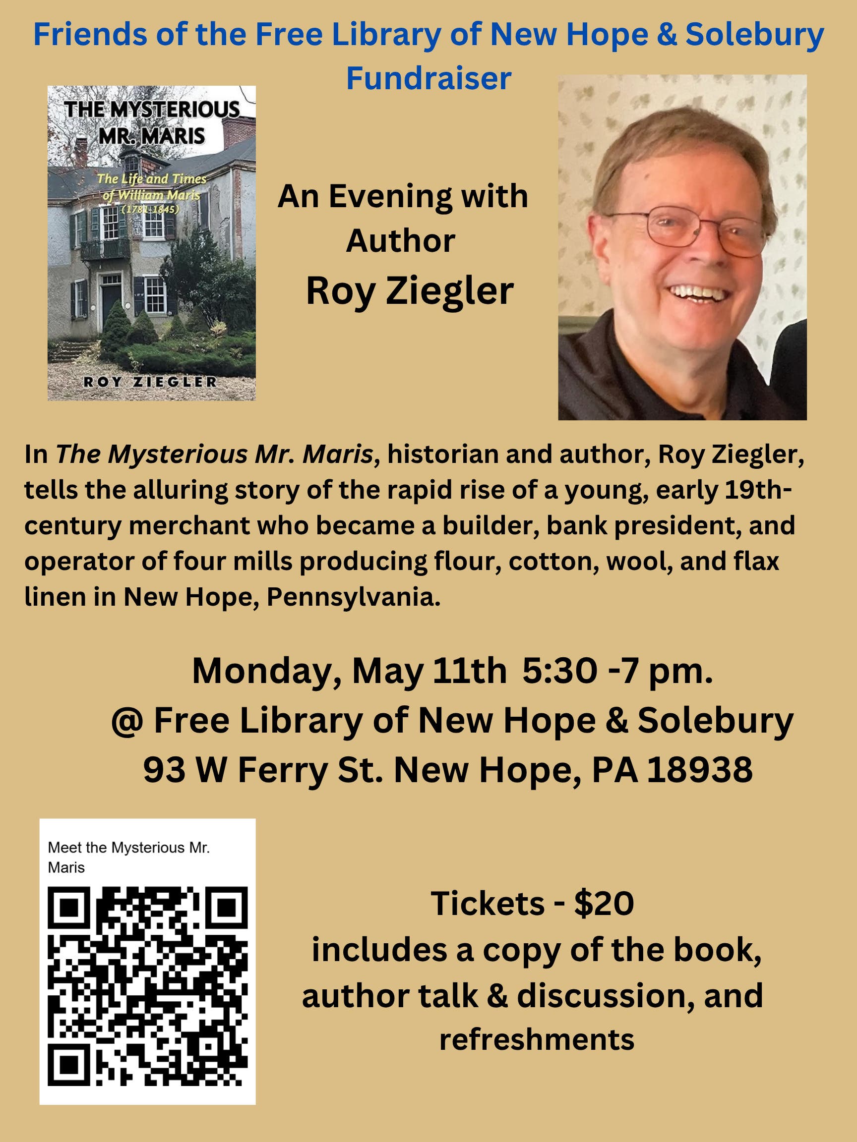 Writer’s Salon Featuring Author Roy Ziegler