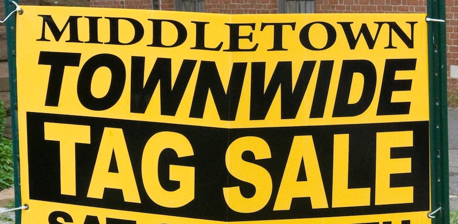 Middletown's 14th Annual Town-Wide Tag Sale