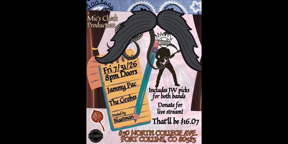 Ween tribute Fundraiser w/ Jammy Pac and The Grobes