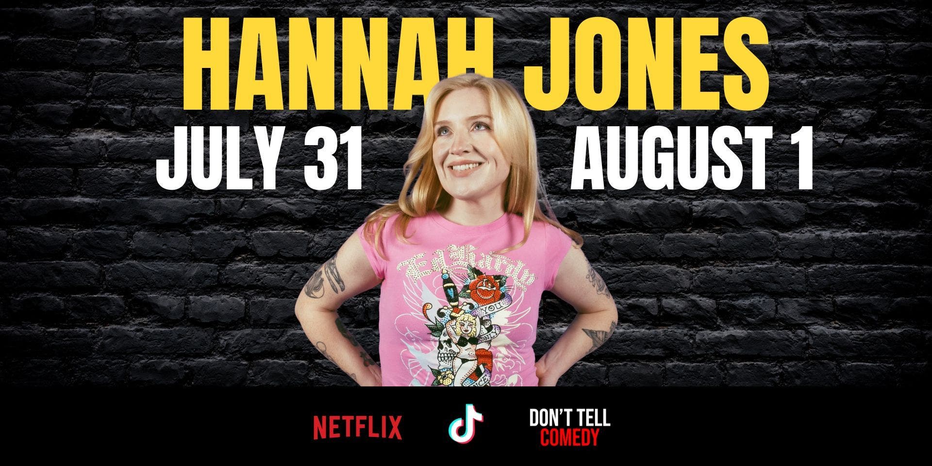 Hannah Jones (Netflix is a Joke, Don't Tell) plus Free Pizza!
