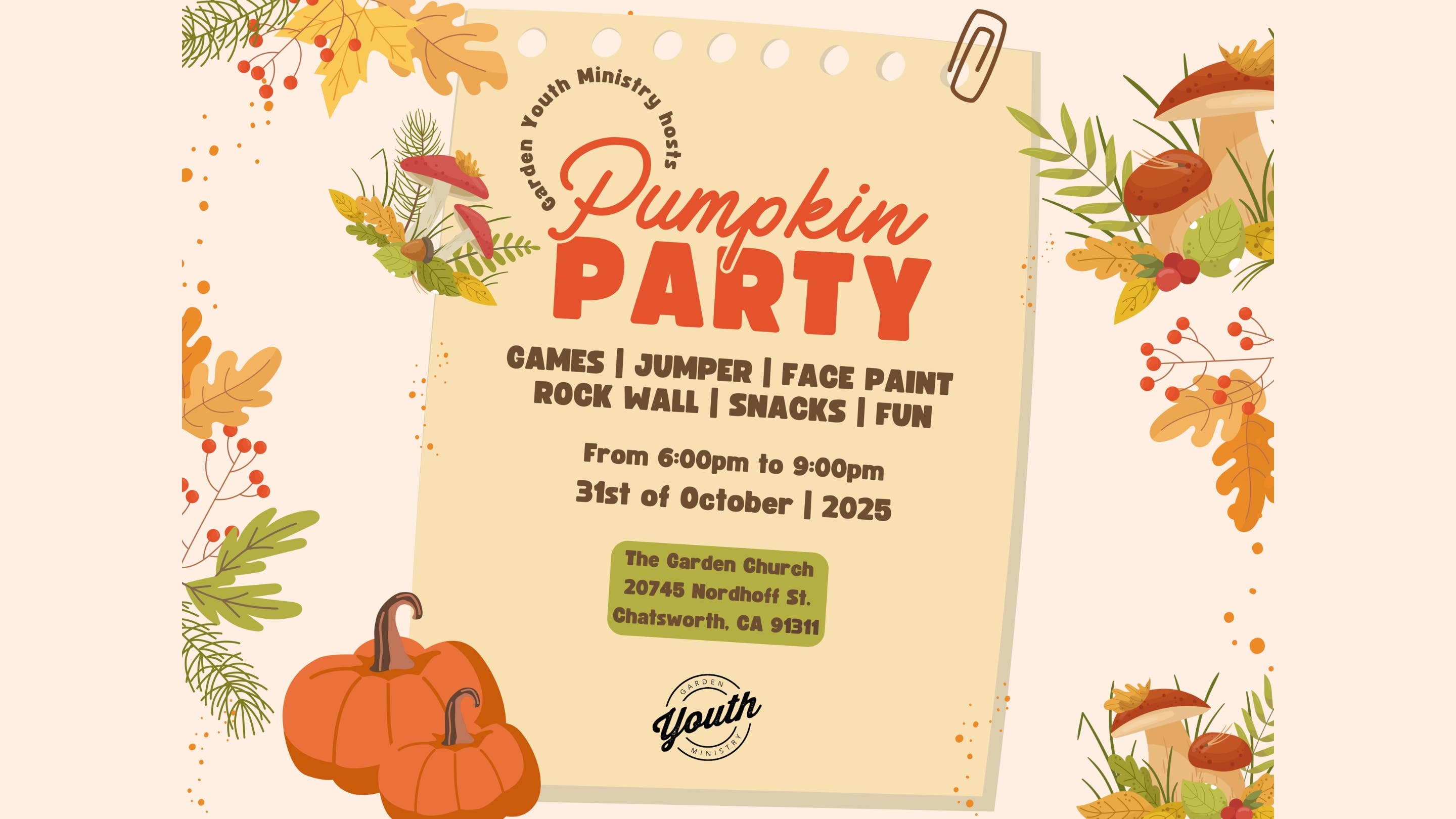 Pumpkin Party 10/31