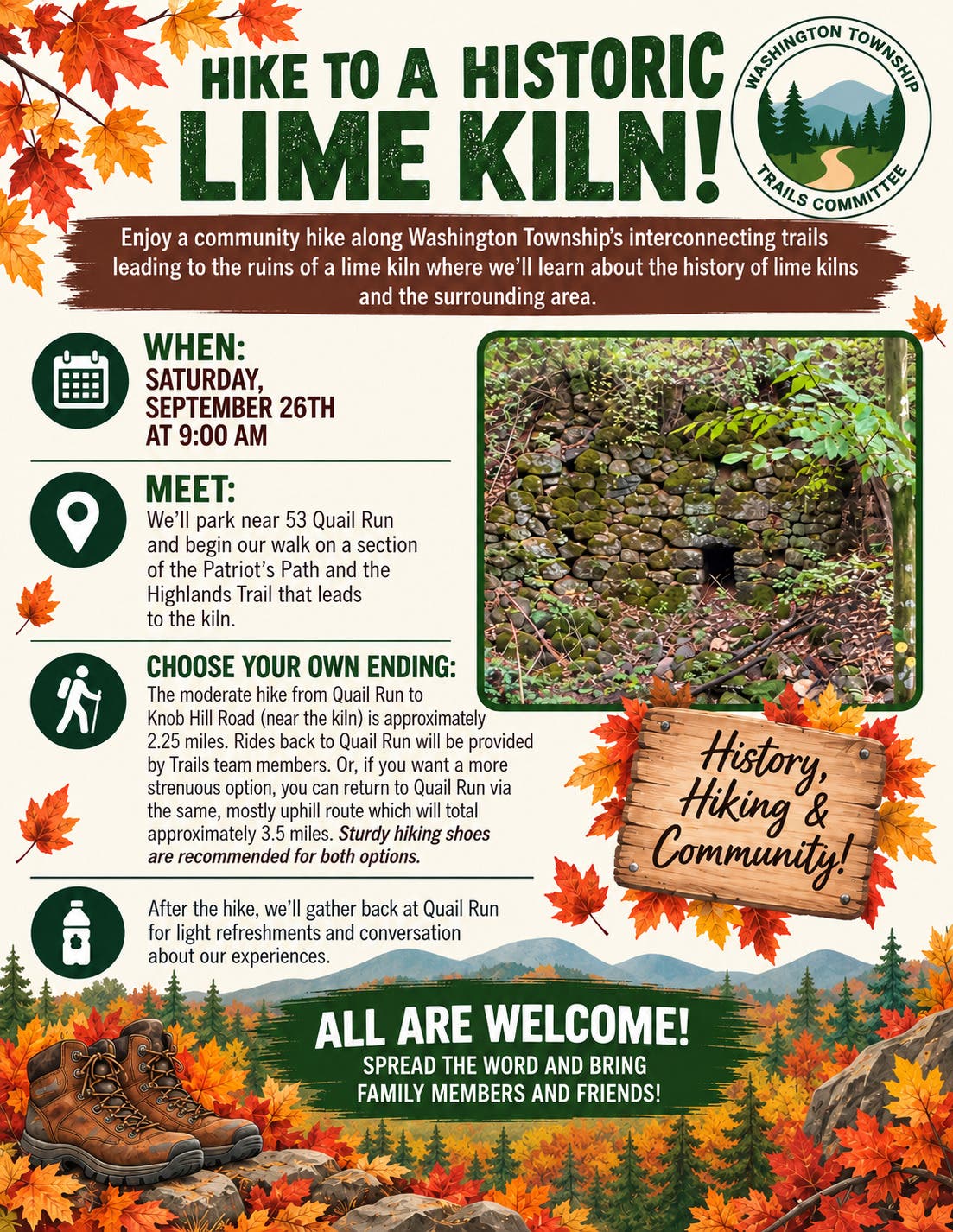 Hike To A Historic Lime Kiln!