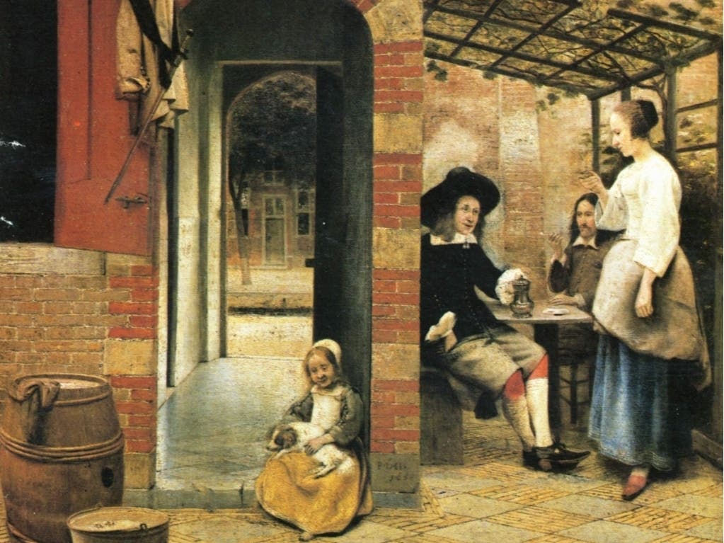 “Figures Drinking in the Courtyard” by Pieter de Hooch to be re-created in this summer’s Pageant of the Masters