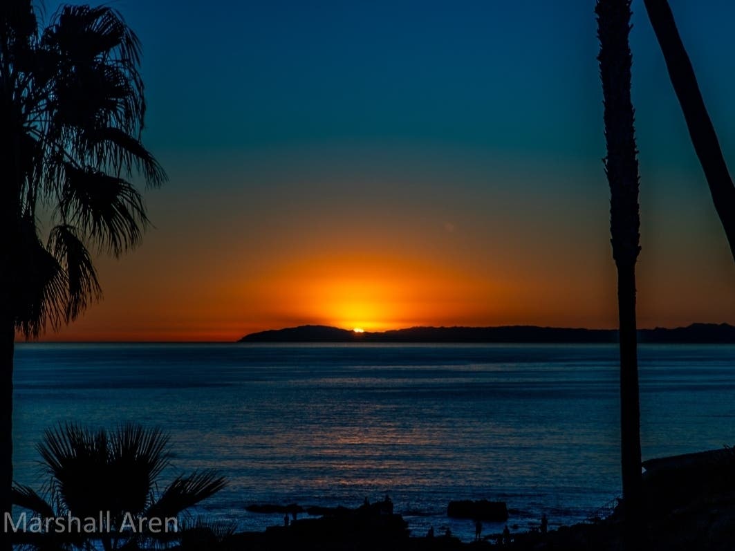 It isn't everyday that the sky resembles an oil painting, even in one of the most scenic cities in Southern California. 