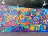 Longtime Sawdust exhibitor Ryan Gourley's recent mural, titled "Where the Canyon Comes Alive," is inspired by his five decades of experience exhibiting at the festival, the Laguna Beach Indy reported. 