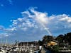 On the first day of August, Laguna Beach photographer Susana Cruciana visited the Dana Point Harbor and saw a rainbow. 