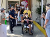 On Saturday, Cruz Melendez was discharged from the hospital and received the homecoming of a lifetime. Family members, supportive friends, Orange County firefighters and members of the community waited outside of the hospital to greet the senior. 