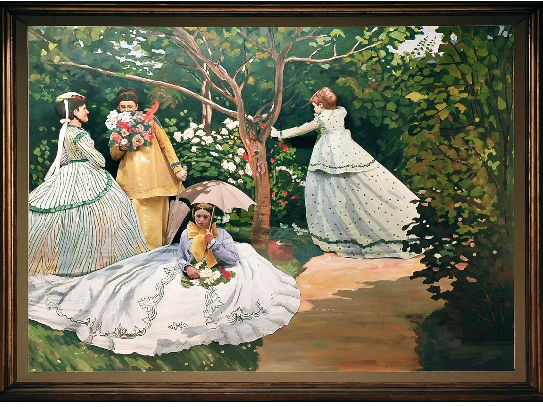 Pageant of the Masters re-creation of “Women in the Garden” by Claude Monet will appear in the 2023 production “Art Colony: In the Company of Artists."