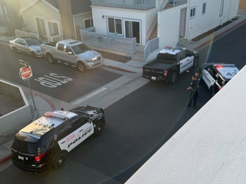 Police activity was reported by residents living in the Newport Shores neighborhood Tuesday afternoon.