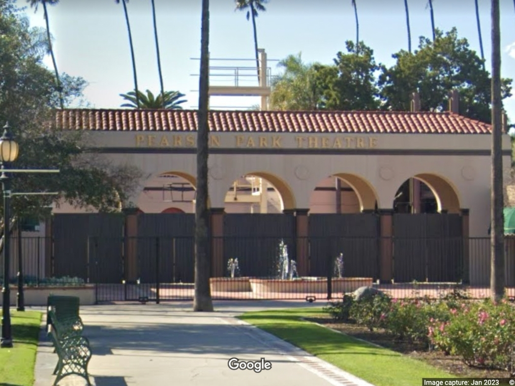 A woman was killed when a large tree fell onto an SUV at Pearson Park in Anaheim Sunday, the Anaheim Police Department reported. 