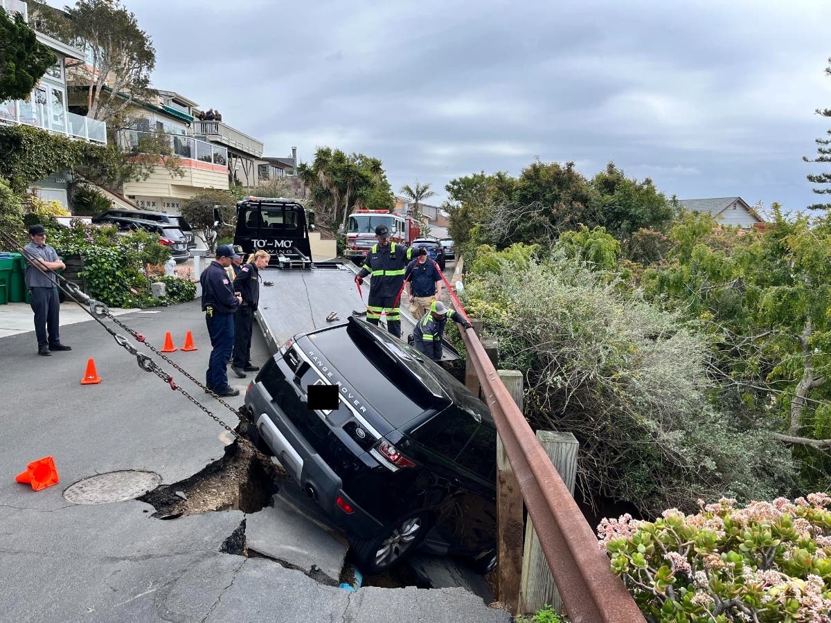 Heavy rains were the cause behind a sink hole, broken water main and a gas leak in one Laguna Beach neighborhood. 