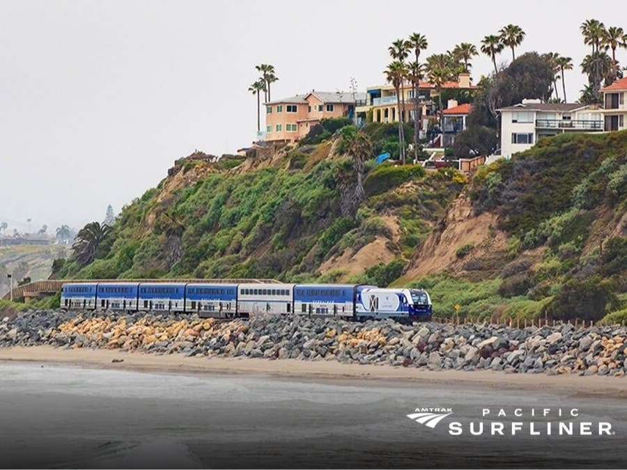 Another landslide in the San Clemente forced a renewed halt in train service through south Orange County Monday​. 