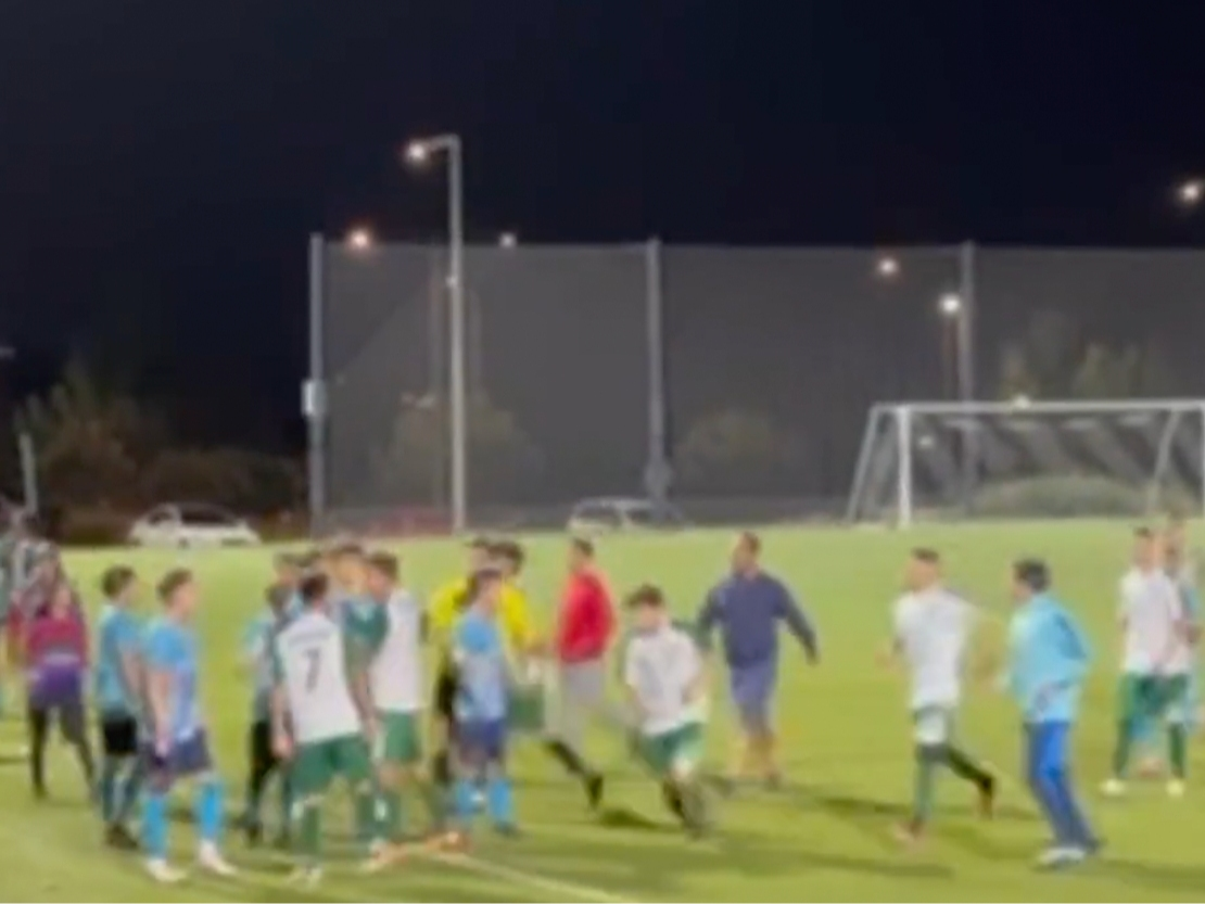 Authorities are investigating a brawl that broke out over the weekend between two soccer teams that led to spectators, parents and family members coming onto the field and joining the melee. 