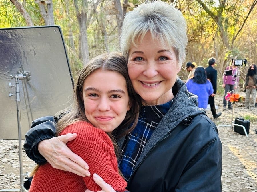 South Orange County actress Kayden Tokarski, left, pictured with actress Dee Wallace.