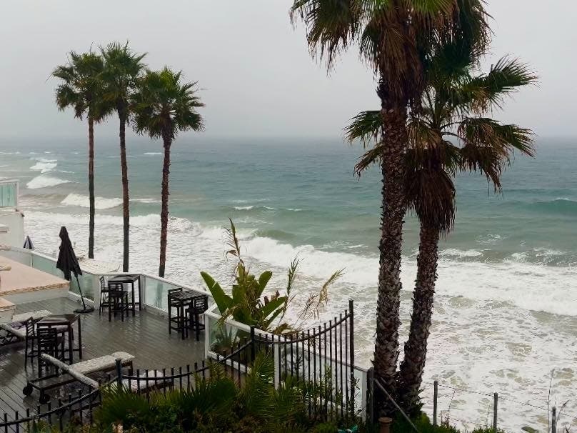 A winter storm pummeled through Orange County Thursday morning, wreaking havoc on low-lying streets and freeways. 