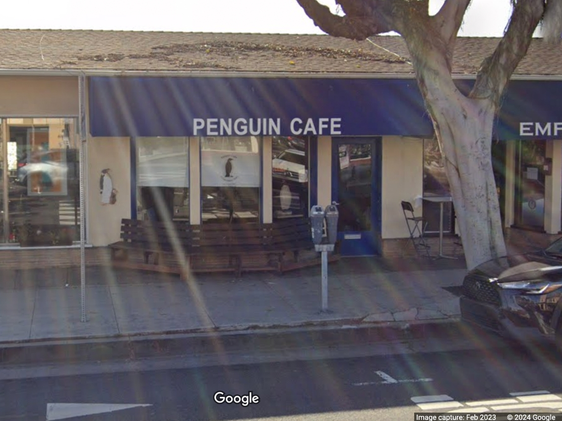 For several days, butcher paper has covered the windows of the Penguin Cafe, a Laguna Beach restaurant that has been in operation since the 1940s. 