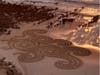 This mesmerizing land art was created by resident Zalan Szabo at Salt Creek Beach in Dana Point on Dec. 3, 2024.
