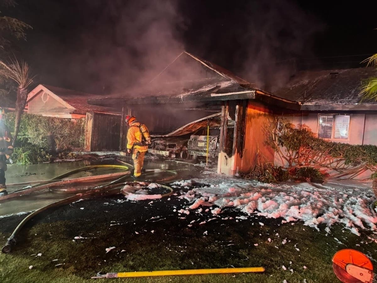 House Fire Traps Residents In Costa Mesa