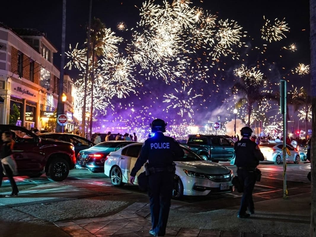 Of the 353 arrested or cited by police on the Fourth of July, only 10 were Newport Beach residents, The Orange County Register reported.