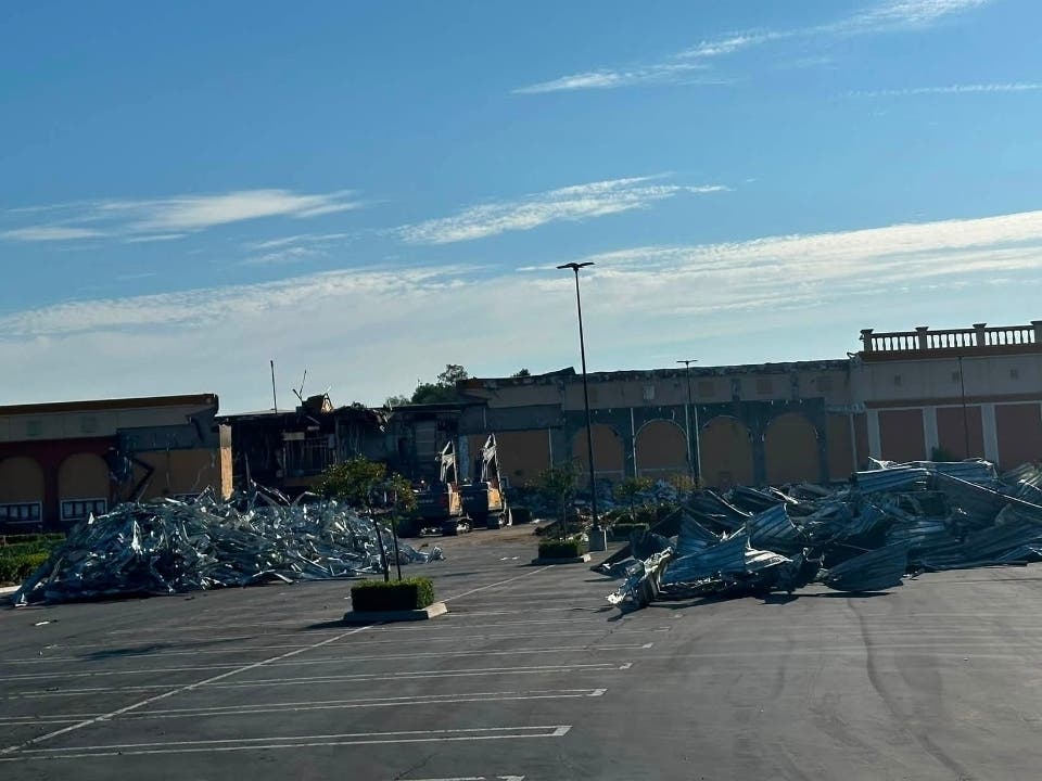 Orange County resident Brian Le was visiting Foothill Ranch Towne Center when he saw demolition tractors driving around the abandoned theater.