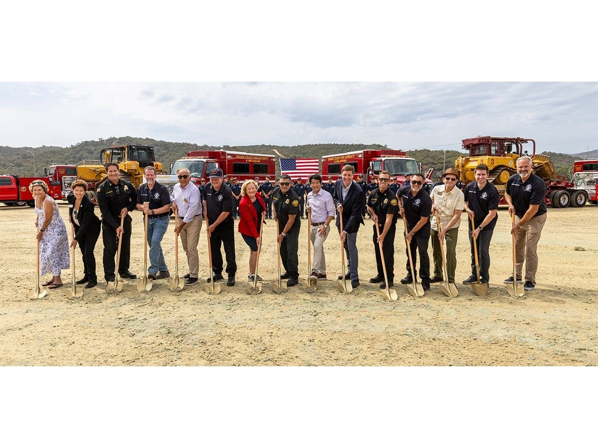 Orange County Fire Authority officials broke ground Thursday on a new Wildfire Resource Center in Rancho Mission Viejo.