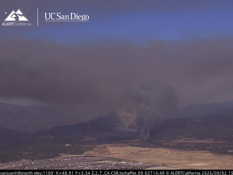 The fire was reported just after 2 p.m. in the 34700 block of Ortega Highway in Rancho Mission Viejo and resulted in full lane closures on the mass-traversed roadway, police said.