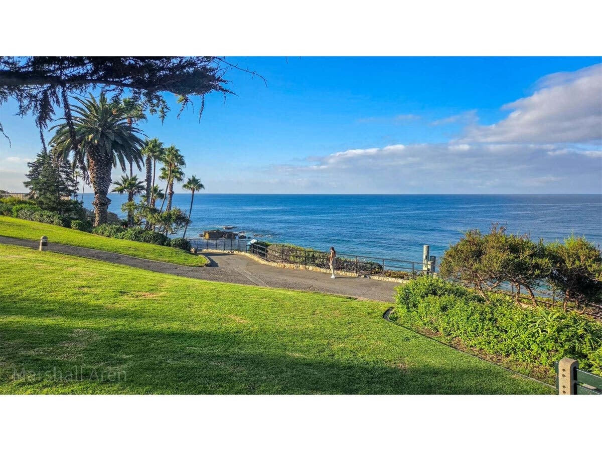 Local photographer Marshall Aren was enjoying an early morning walk through Heisler Park with his dog, Cooper, when he captured this photo.