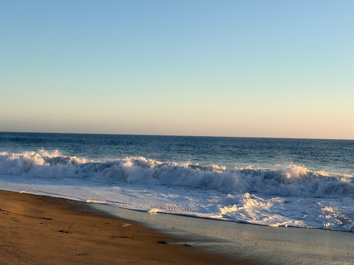 The tide at Main Beach photographed Thursday afternoon.