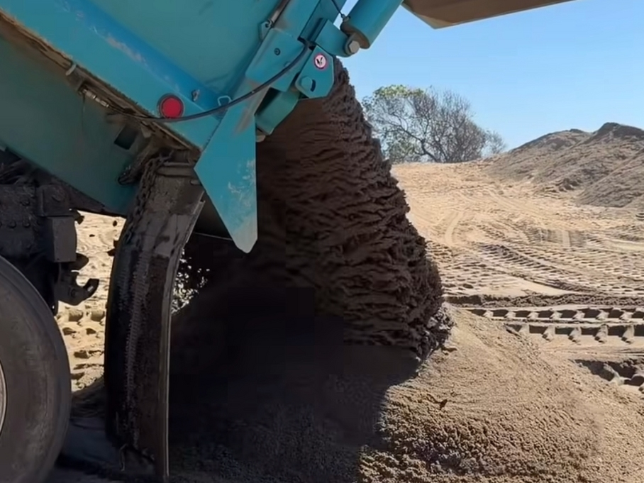 Sand deliveries are currently underway at the Wedge in Newport Beach, city officials said, leading to temporary beach access closures.