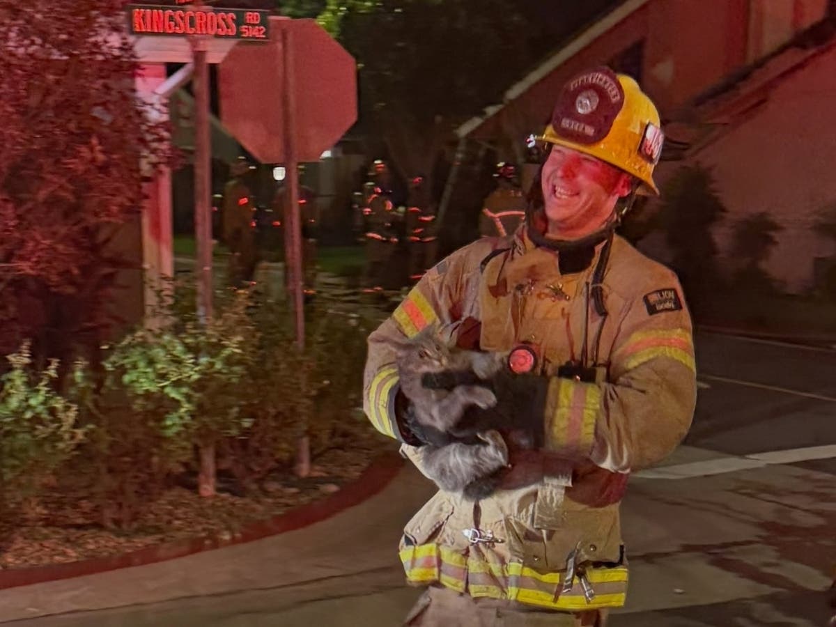 The fire broke out in a garage Tuesday night, according to the Orange County Fire Authority.