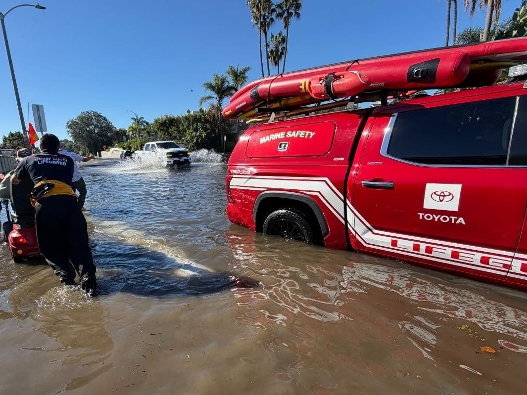 In Huntington Beach, 114 homes and other structures sustained water damage as seawater flooded low-lying areas such as Sunset Beach and Huntington Harbour, according to Huntington Beach City officials.
