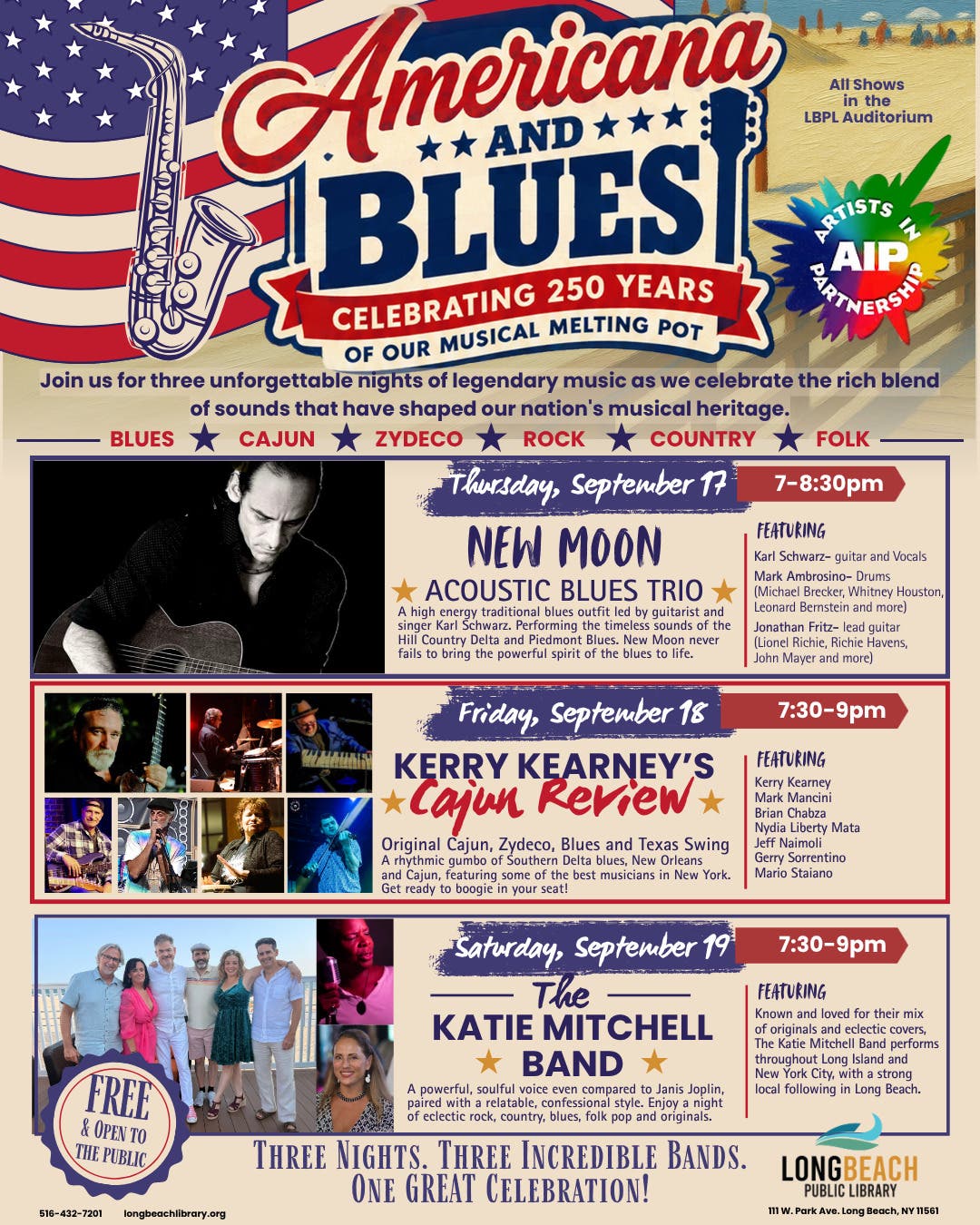AMERICANA & BLUES: Celebrating 250 years of our musical melting pot....