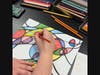 Students explore pattern & shape in Art for Relaxation with instructor Linda Cannnizzo