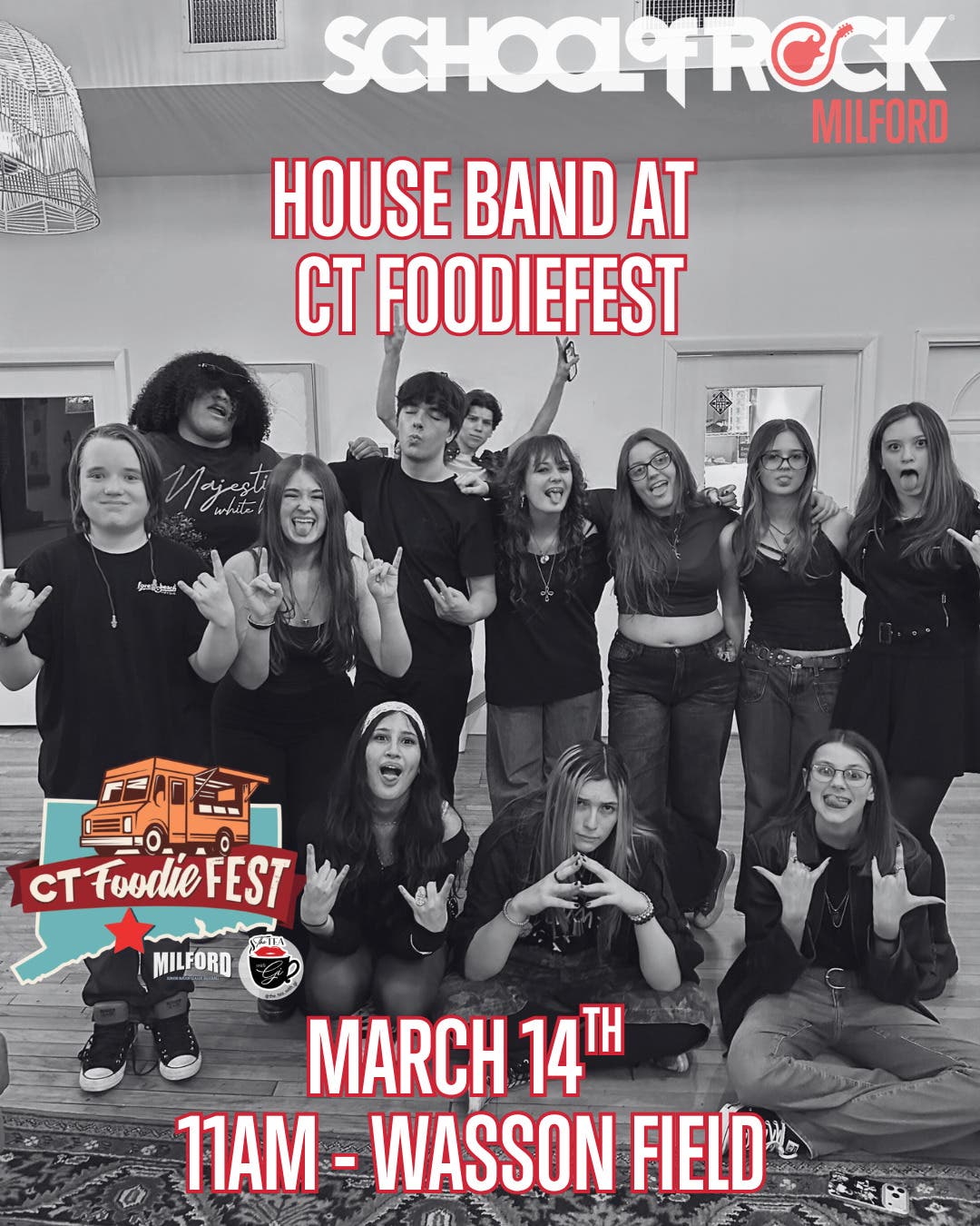 School Of Rock Milford House Band at CT FoodieFest 