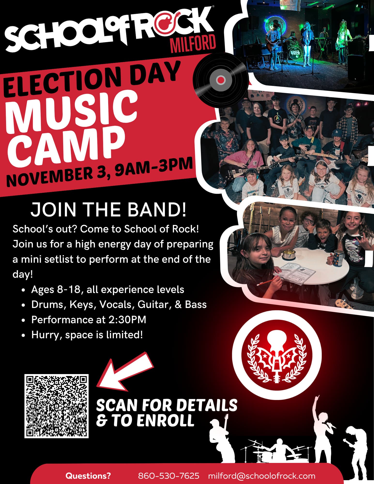 School of Rock Milford - Election Day Music Camp