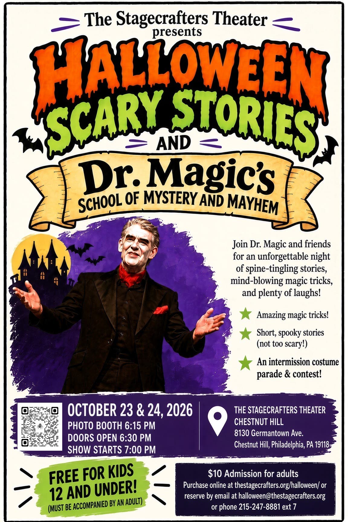 Halloween Scary Stories and Dr. Magic's School of Mystery and Mayhem