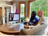 Jennifer Meyer and her husband at their home in Mukwonago, Wis.